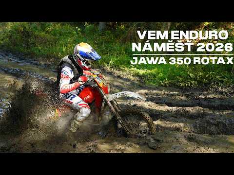 VEM ENDURO NÁMĚŠŤ 2026 | JAWA 350 ROTAX ISDE | 4K