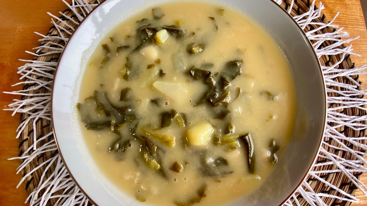 Sopa de Nabiças (feijão branco e chuchu), simples e tradicional