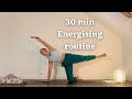 30 min wake up energising daily flow  full body strength  flexibility for all levels