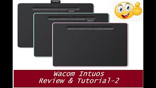 HOW TO USE WACOM INTUOS CTL-4100WL S | Driver installation | Pen setting | Work area | Express keys