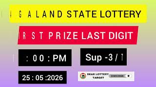 First Prize Last Digit 25/05/2026 Nagaland State Lottery Target Number Lottery Sambad Target Number