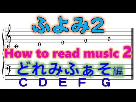譜読みトレーニング2　How to read music 2