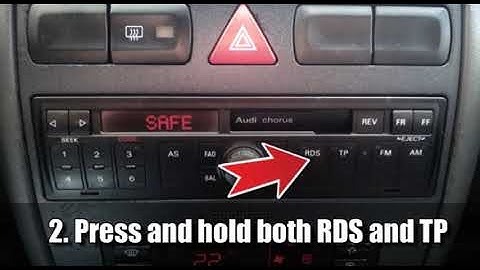 How to unlock the Audi Chorus radio