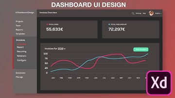 Adobe XD - Dashboard  UI Design