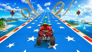 Level 9 Spider Hero ATV Impossible Sky Track Challenge | Crazy Stunt Race 2026 🚀🔥 screenshot 1