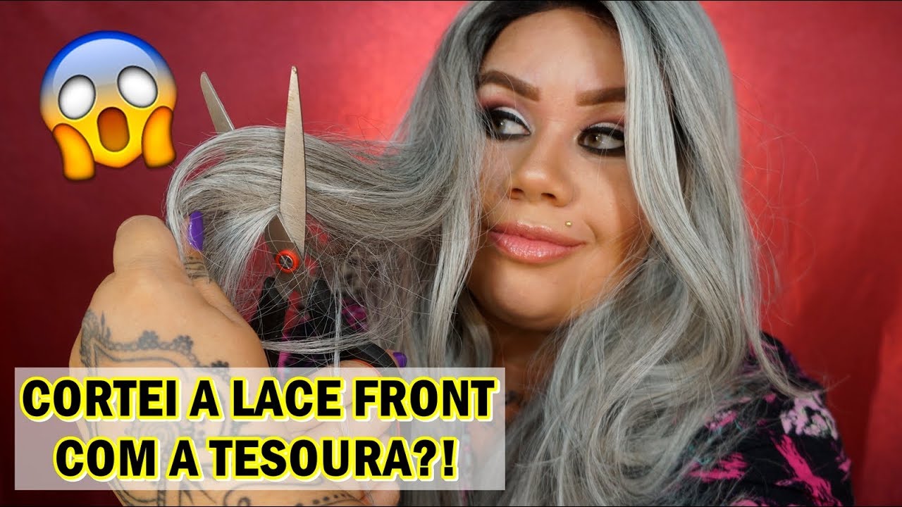 COMO FICOU MINHA LACE FRONT CORTADA COM TESOURA
