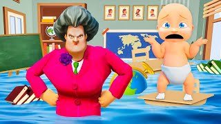 Baby Got Caught Flooding The School...