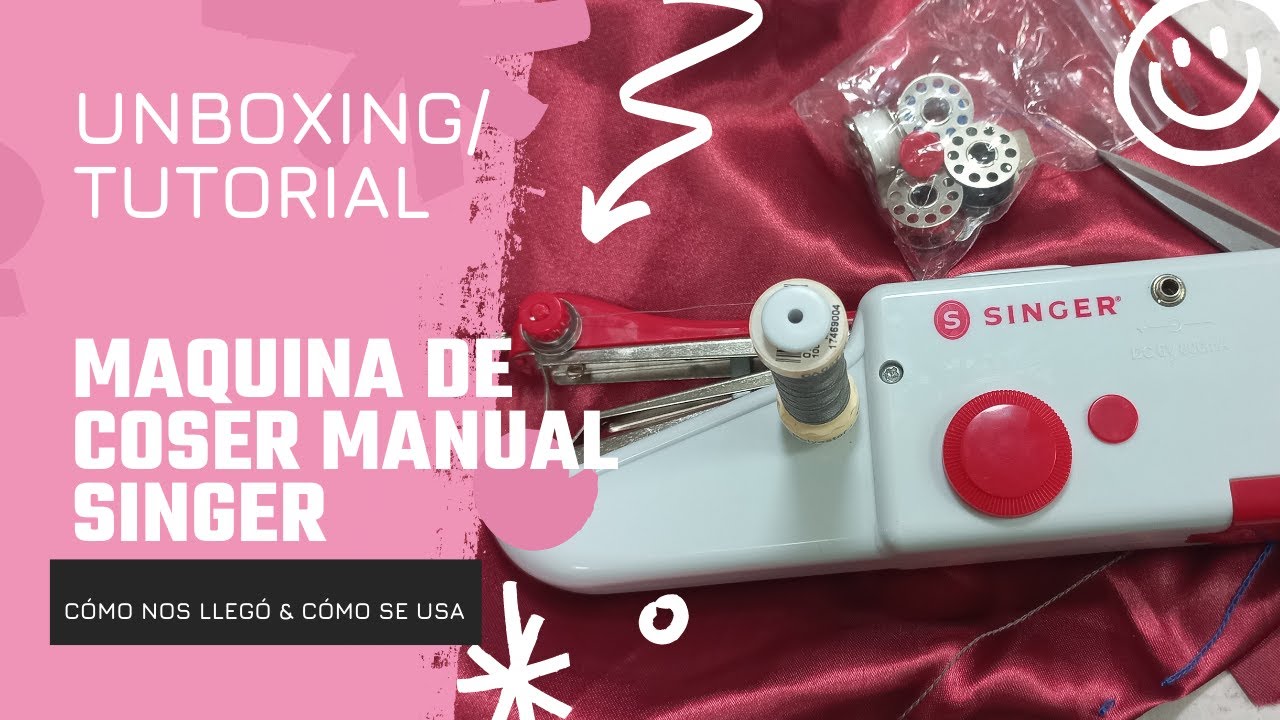 SINGER Máquina de coser manual de PILAS – Insumos textiles para la