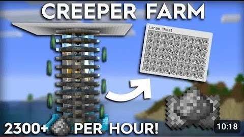 minecraft creeper farm - Efficient creeper only design