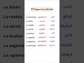 الكلمه باللغه الفرنسيه ومعناها باللغه العربيه ونطقها عربى نجومي