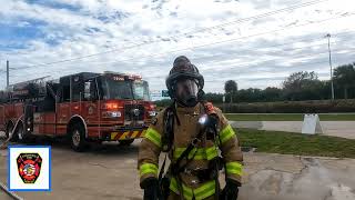 Multi Agency training on an acquired structure. #firefighterposts #firefighters