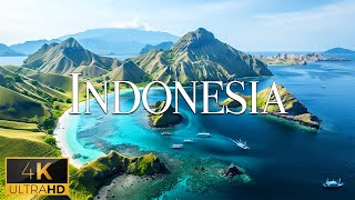 FLYING OVER INDONESIA (4K Video UHD) - Calming Music With Beautiful Nature Video For Stress Relief