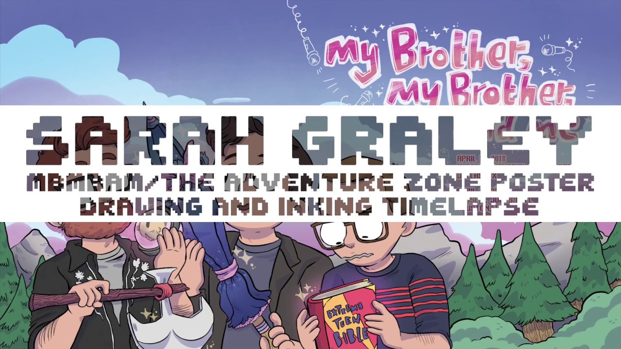 MBMBAM/The Adventure Tour Poster Timelapse Video (by Sarah Graley