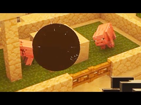 Black Hole in Minecraft Village - Teardown