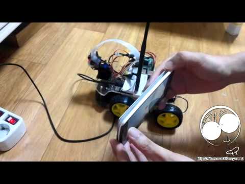 Android Gyros sensor using SG90 servo motor with the Raspberry Pi