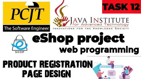 Web Project Task 12| java institute |  1st Year | e shop @javainstituteforadvancedte1415