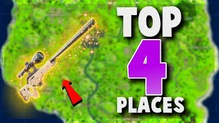 TOP 4 UNKNOWN Places to Land for LOOT and EASY WINS (Fortnite Battle Royale) | Tips and Tricks