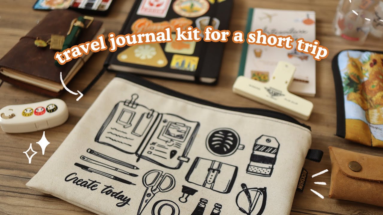 My Travel Journal Kit for a Short Trip 🚂 Abbey Sy YouTube