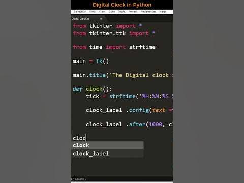 OMG 😯 Can you really make Digital Clock in Python 🤔 #shorts - YouTube