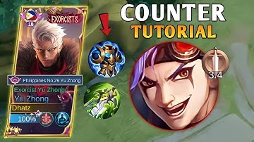 HOW TO COUNTER XBORG IN EXP LANE USING YU ZHONG? TRY THIS | YU ZHONG TUTORIAL - MLBB