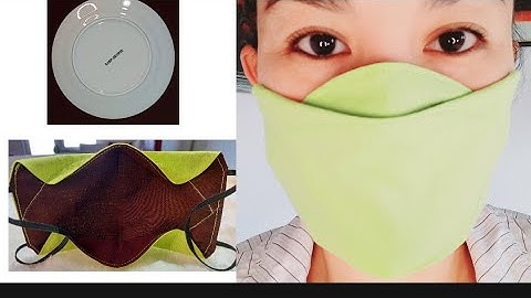 5 Minutes New Design 3D Fabric Face Mask/ Quick and Easy to make/No Fog on Glasses