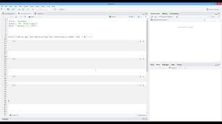 How to Use a Shortcut Key for Inserting a Chunk in R Markdown. [HD]