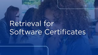 How to Retrieve Software certificate