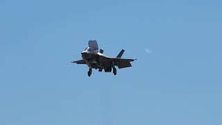 F-35B hovering in VTOL mode