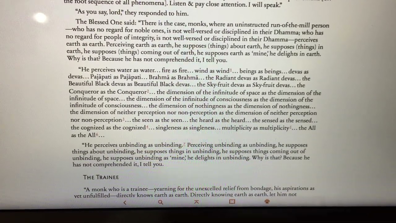 Mulapariyaya Sutta (The Root Sequence) : MN 1 : Reading from Dhammatalks.org