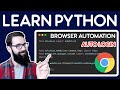 Learn Python - Browser automation auto login with Selenium web scraping Part 1