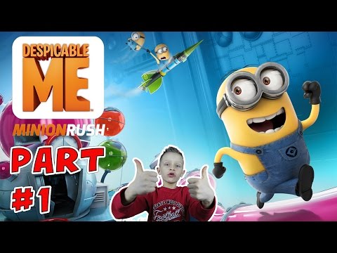 First time reactions to Despicable Me: Minion Rush | KID GAMING Mobile Android iOS