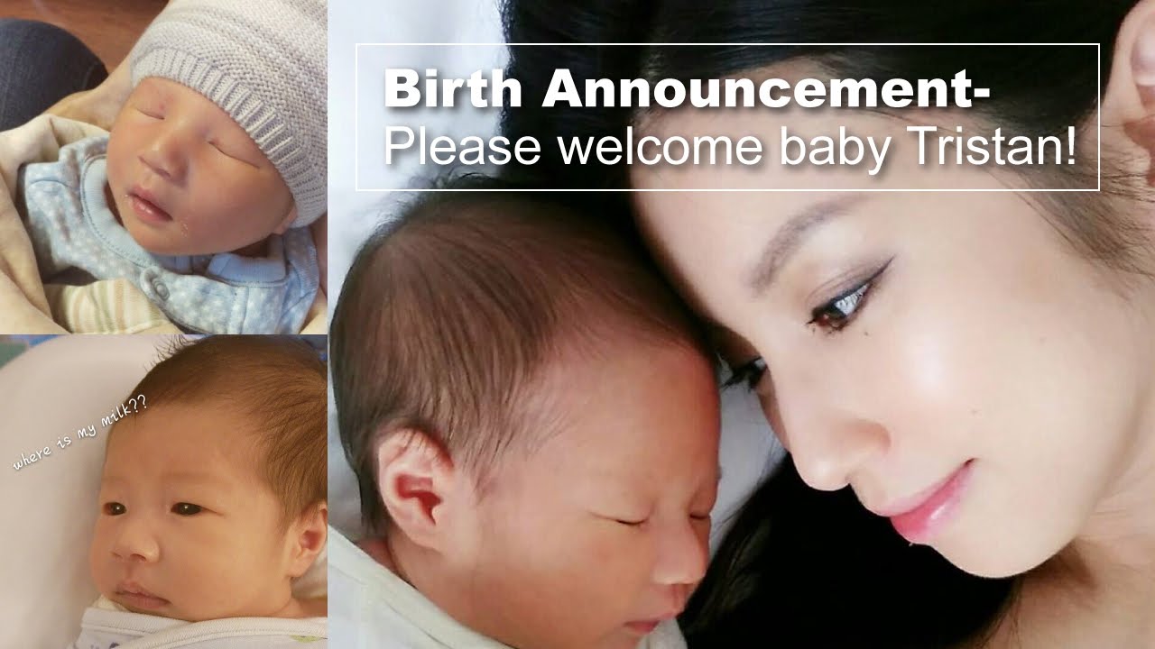Birth Announcement-Please welcome baby Tristan ♥ Nancy