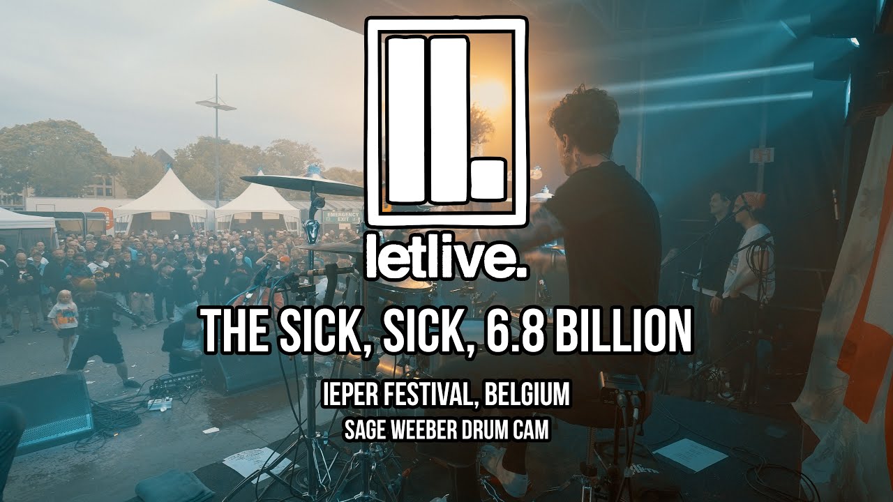 The Sick, Sick, 6.8 Billion - Letlive (Drum Cam) - Ieper Festival 2025