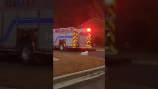 CFD Rescue4 responding to a electrical fire