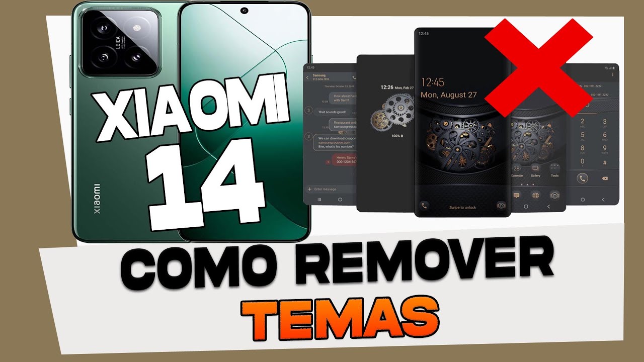 Como Tirar e Remover Tema do Xiaomi 14