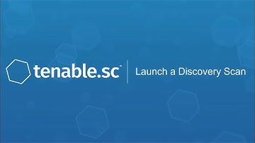 Launch a Discovery Scan in Tenable.sc