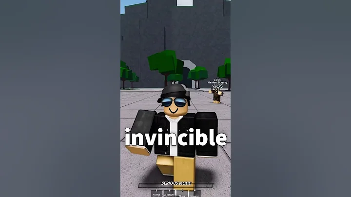 The Weakest Dummy is BROKEN in The Strongest Battlegrounds #shorts