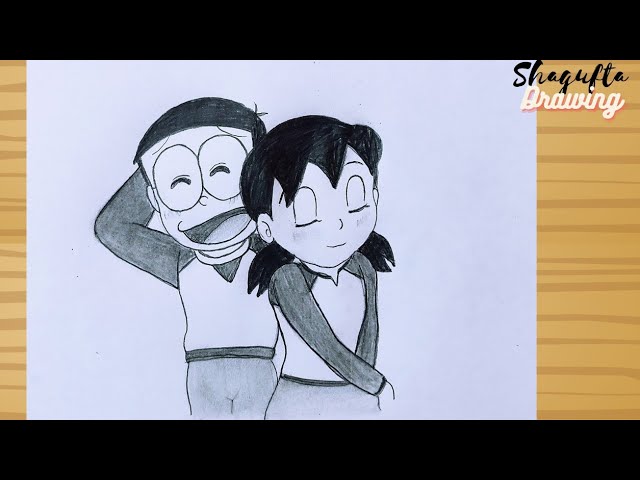 Draw Nobita and Shizuka - YouTube