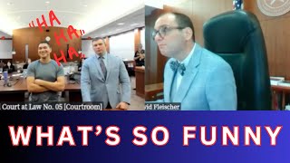 Defendant Can't STOP Laughing in Front of Judge