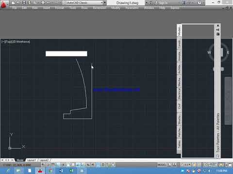 how to create rectangular array using autocad... Mirror command Autocad 2D - YouTube