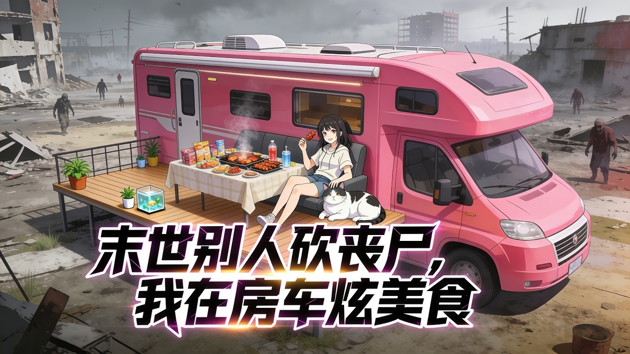 🧟‍♂️末世重生3小时⏰抢回房车抱走喵星人🐱上交晶核解锁空间魔法✨油箱水箱疯狂扩容🍖别人砍丧尸我炫美食撸猫刷剧📺一口气看完无cp爽文《末世别人砍丧尸，我在房车炫美食》1-462集❗