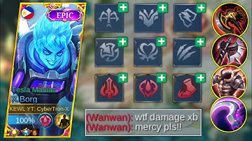 X.BORG BEST BUILD AND EMBLEM SET 2023 FOR EASY RANK UP IN THIS NEW SEASON! | MLBB