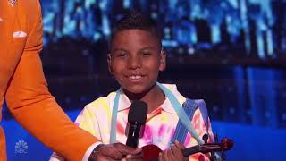 Simon's Golden Buzzer - best violin's performance!   America's Got Talent