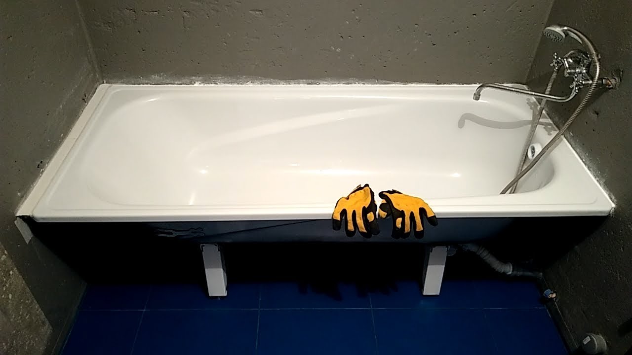 установка ванны в ванной комнате своими руками
