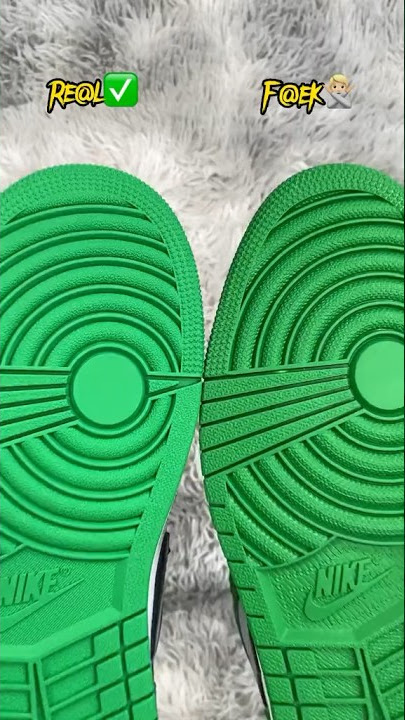 Real Vs Fake Lucky Green Jordan 1 🍀 #sneakerhead #sneakers #viral