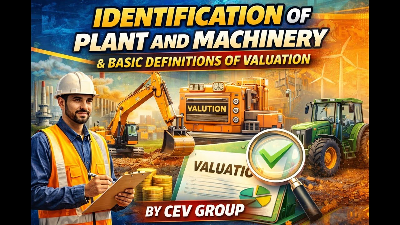IDENTIFICATION OF PLANT AND MACHINERY & BASIC DEFINITIONS OF VALUATION