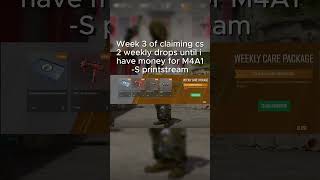 Week 3 of claiming cs2 weekly drops #cs2 #gaming #counterstrike2