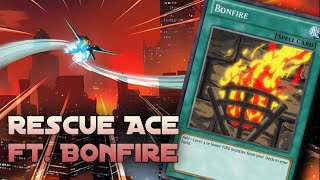 RESCUE ACE ft BONFIRE! (before R-Ace support). Yu-Gi-Oh! Master Duel