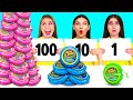 100個重ねフードチャレンジ | 面白いフードハック BaRaFun Challenge