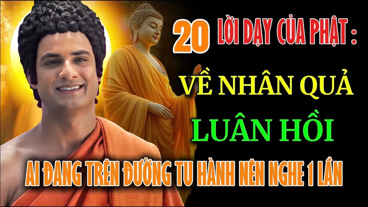 20 LỜI PHẬT DẠY VỀ LUẬT NHÂN QUẢ LUÂN HỒI - AI ĐANG TRÊN ĐƯỜNG TU ĐẠO . NÊN NGHE ÍT NHẤT 1 LẦN !